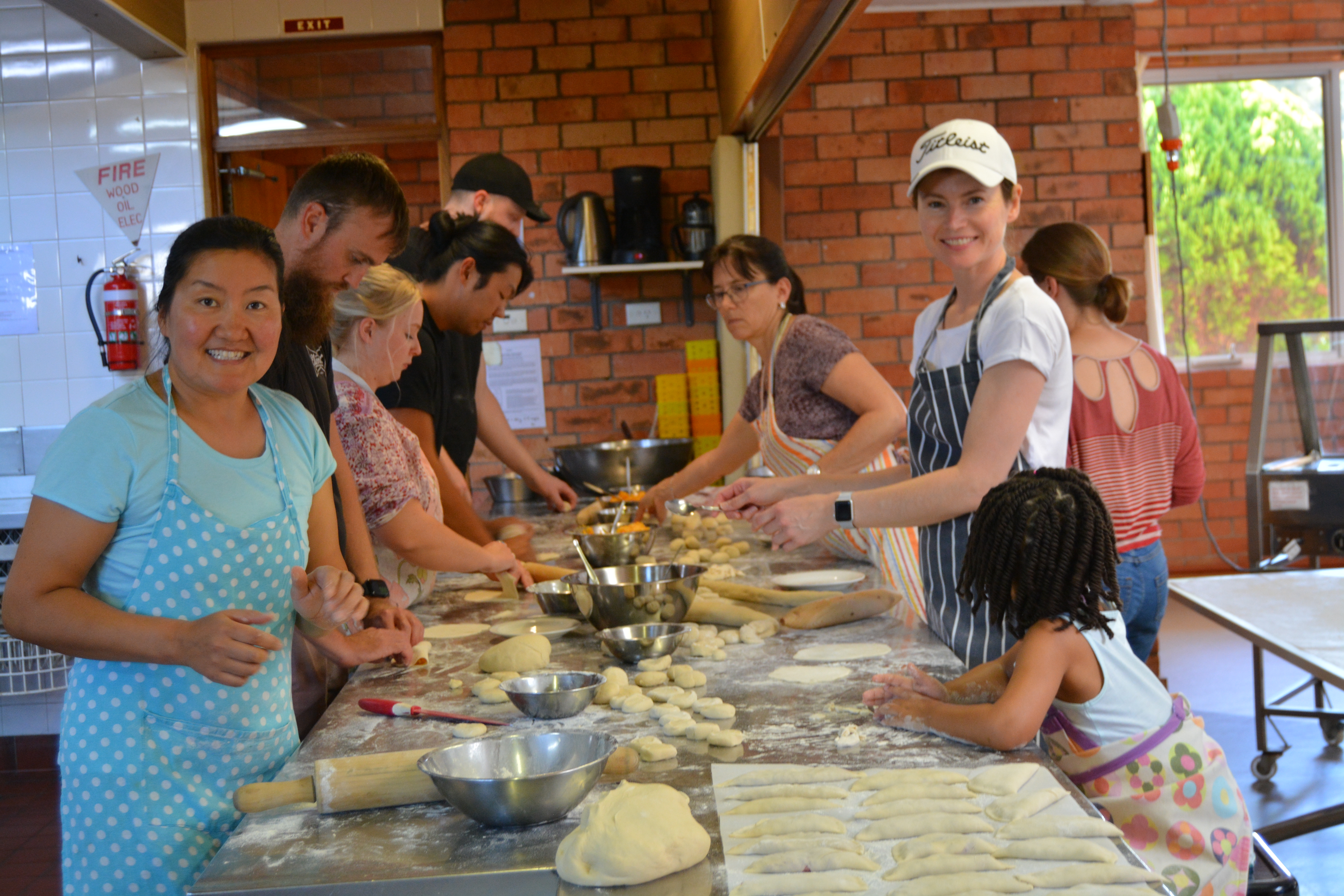 Making Mongolian dumplings